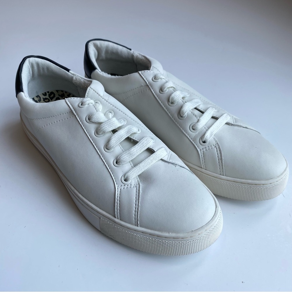 Chico's White Leather Minimalist Sneakers